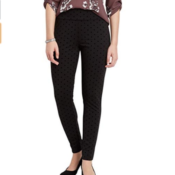 Maurices Pants - The Pull On Skinny Ankle Pant with Velvet Dots